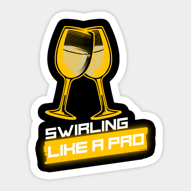 Swirling Like A Pro, Sommelier Sticker by ILT87